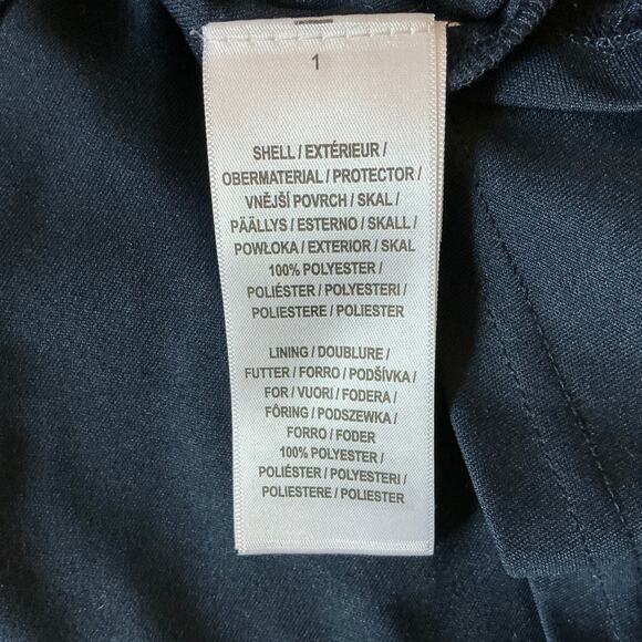 Adrianna Papell Beaded Cut Out Back Evening Gown Blue Size 6 Short Sleeve Formal - Picture 11 of 14